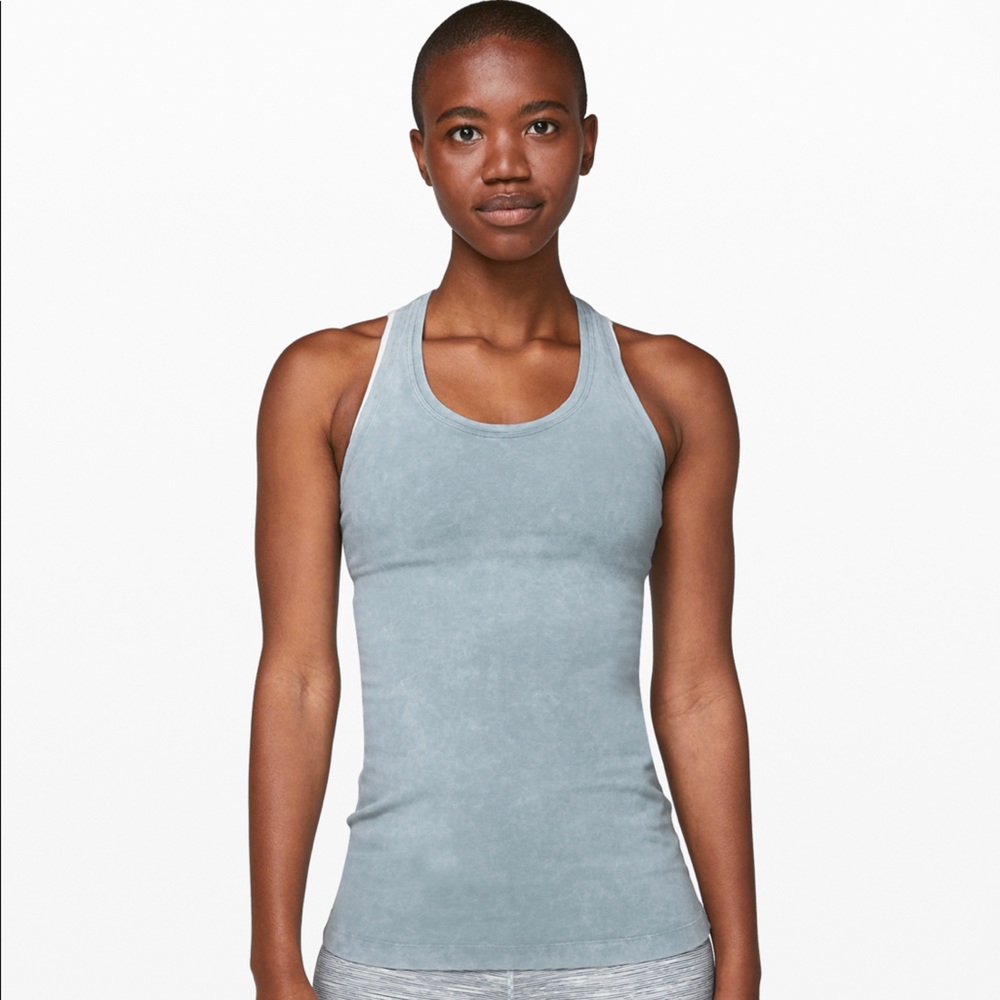 Lululemon Cool Racerback II *dye washed chambray